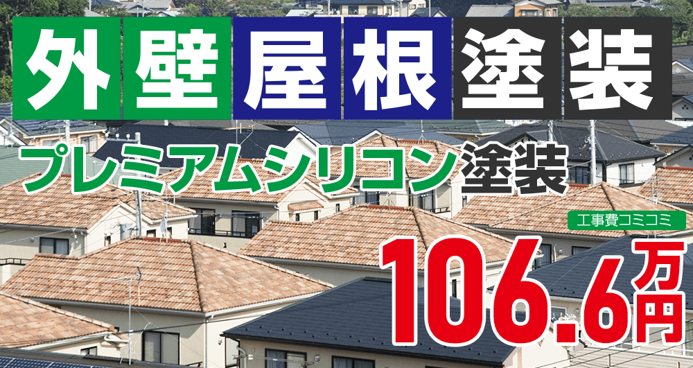 お得な外壁屋根塗装Wパック塗装 1066000万円